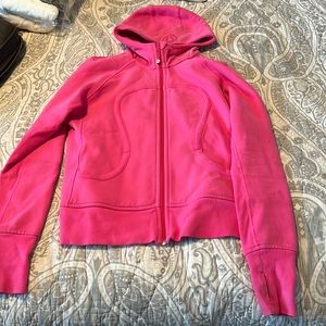 Luluemon pink zip up with hood!
